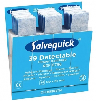 Salvequick® Pflaster DETECTABLE Nachfüll-Set mit 1x Refill Fingerverband 6796